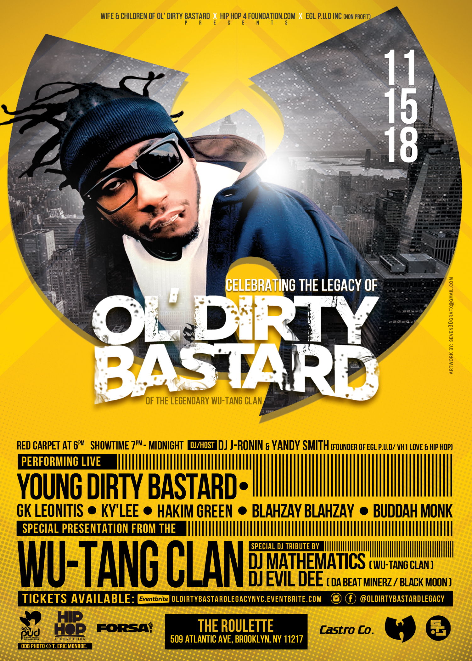 WU-TANG CLAN CELEBRATE THE LEGACY OF Ol' DIRTY BASTARD ON NOV 15